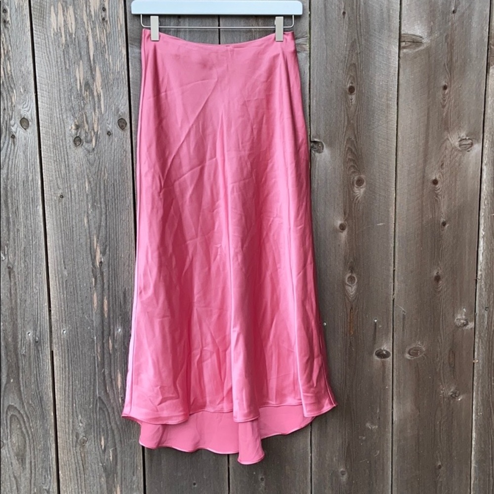 Zara Pink Satin Skirt